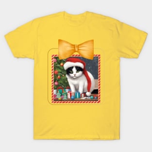 A Purrfectly Festive Cat T-Shirt